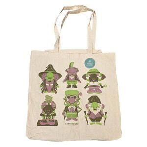 Earthbound Trading Co Gnome Graphic Tote Bag Organic Cotton Reusable Boho Cream